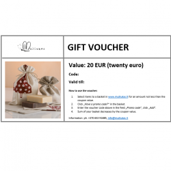 Gift voucher for items in www.muiliukas.lt