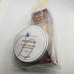 Natural solid shaving soap with brush