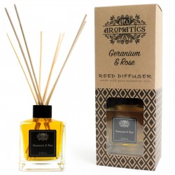 Natural home fragrance, geranium and rose