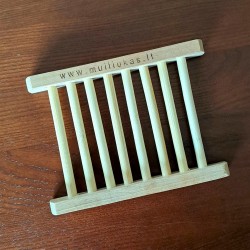 Wood soap dish